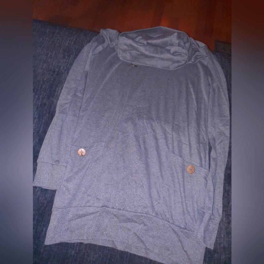 Cowl neck pullover